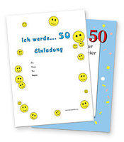 Geburtstagseinladung zum 50. Geburtstag